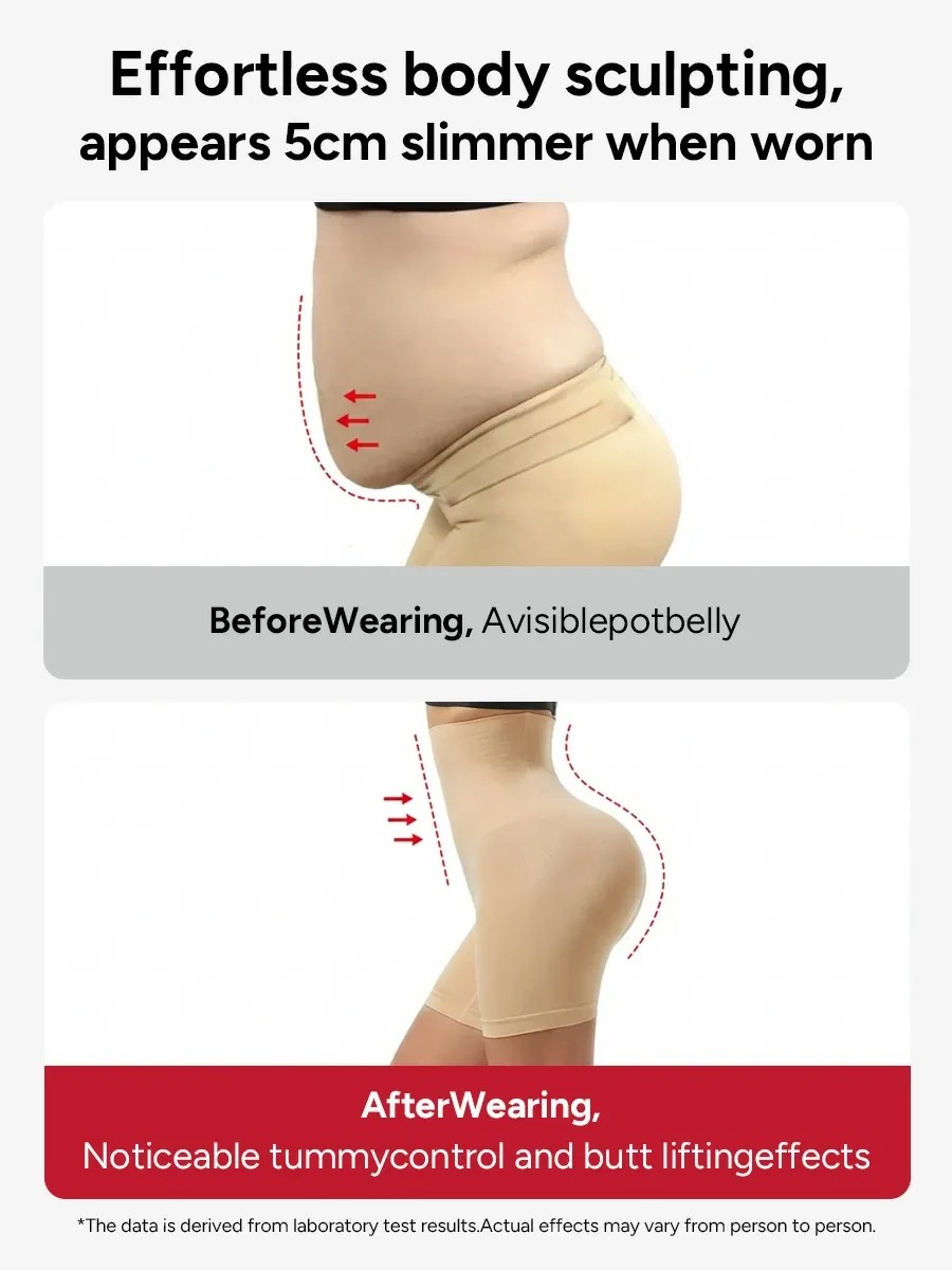 Seamless Double-Layer Tummy Control Shorts