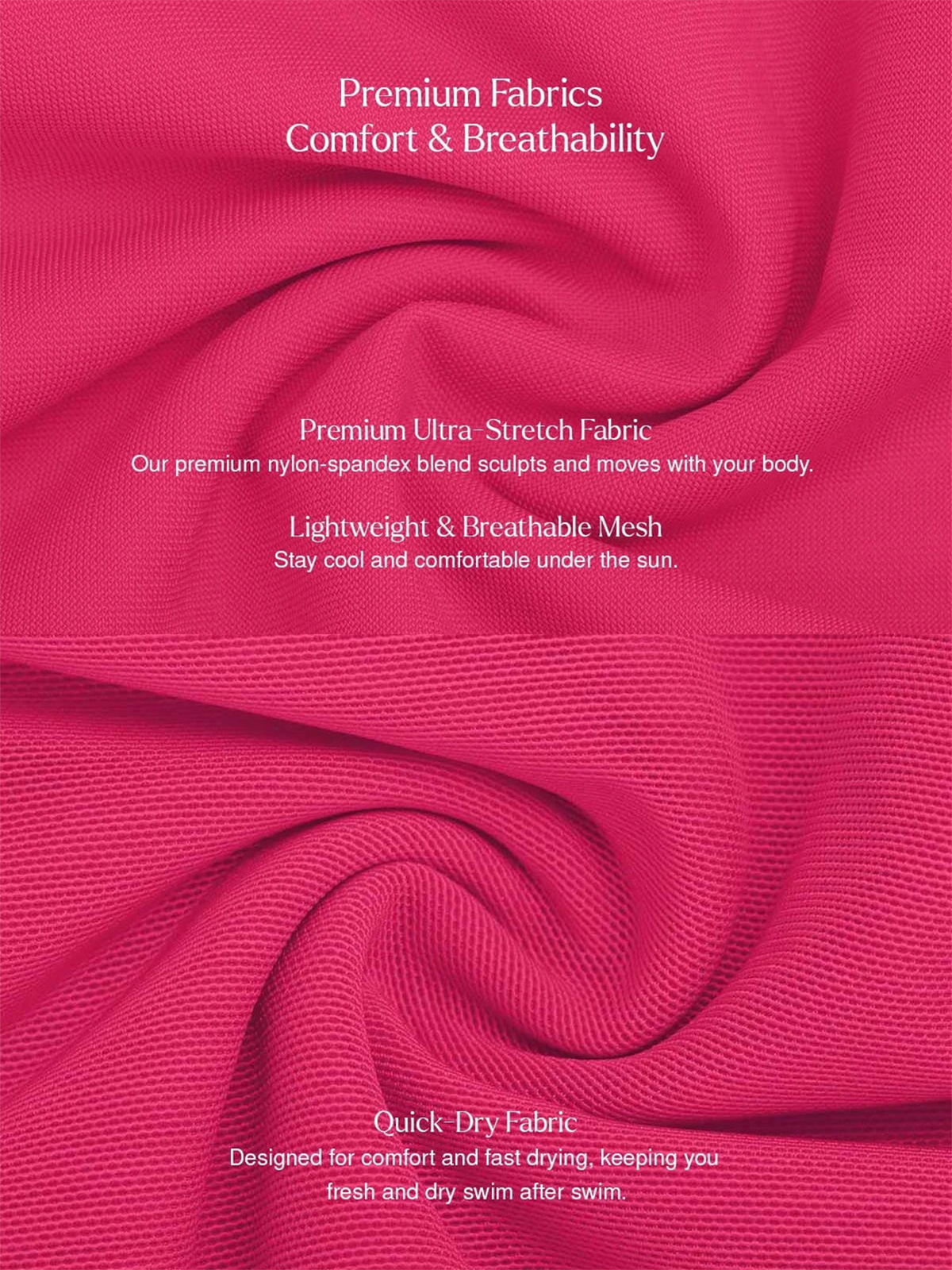 Deep Plunge Twist Front Ruched One-Piece Swimsuit