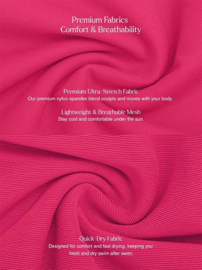 Deep Plunge Twist Front Ruched One-Piece Swimsuit