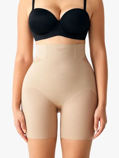 Women High Waist Steel Bone Tummy Control Panty Thigh Shaping Short