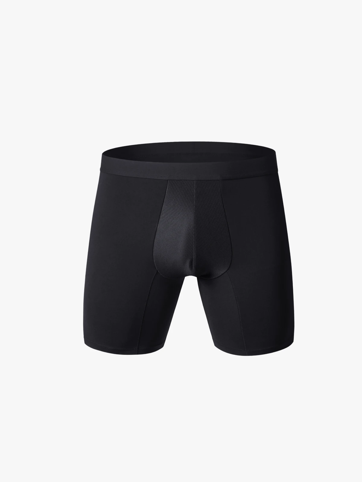 Mid-Waist Compression Boxer Briefs with Phone Pocket For Men
