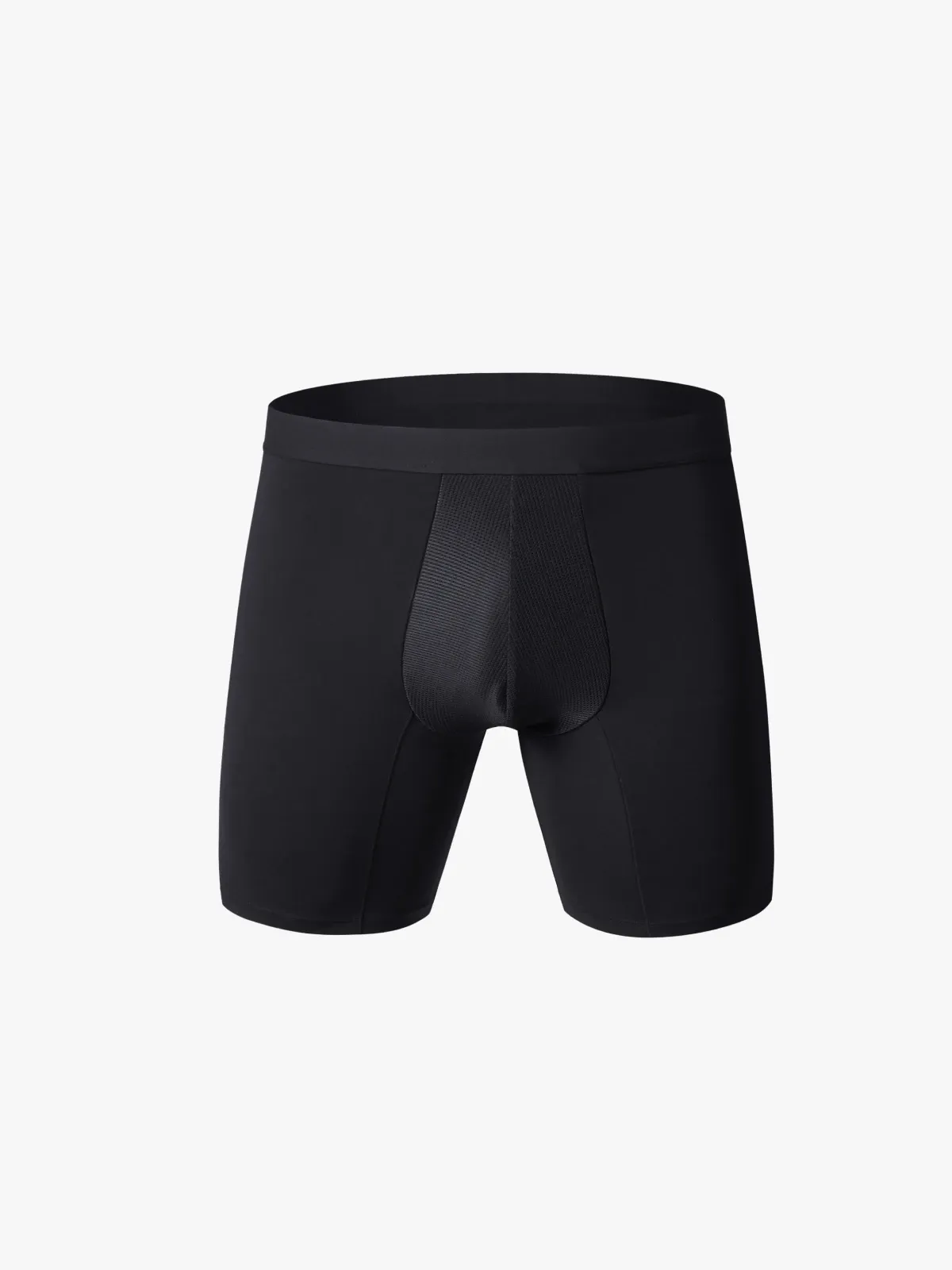 Mid-Waist Compression Boxer Briefs with Phone Pocket For Men