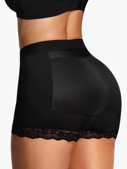 Women Mid-Rise Butt Lifter Padded Hip Enhancer Control Shorts
