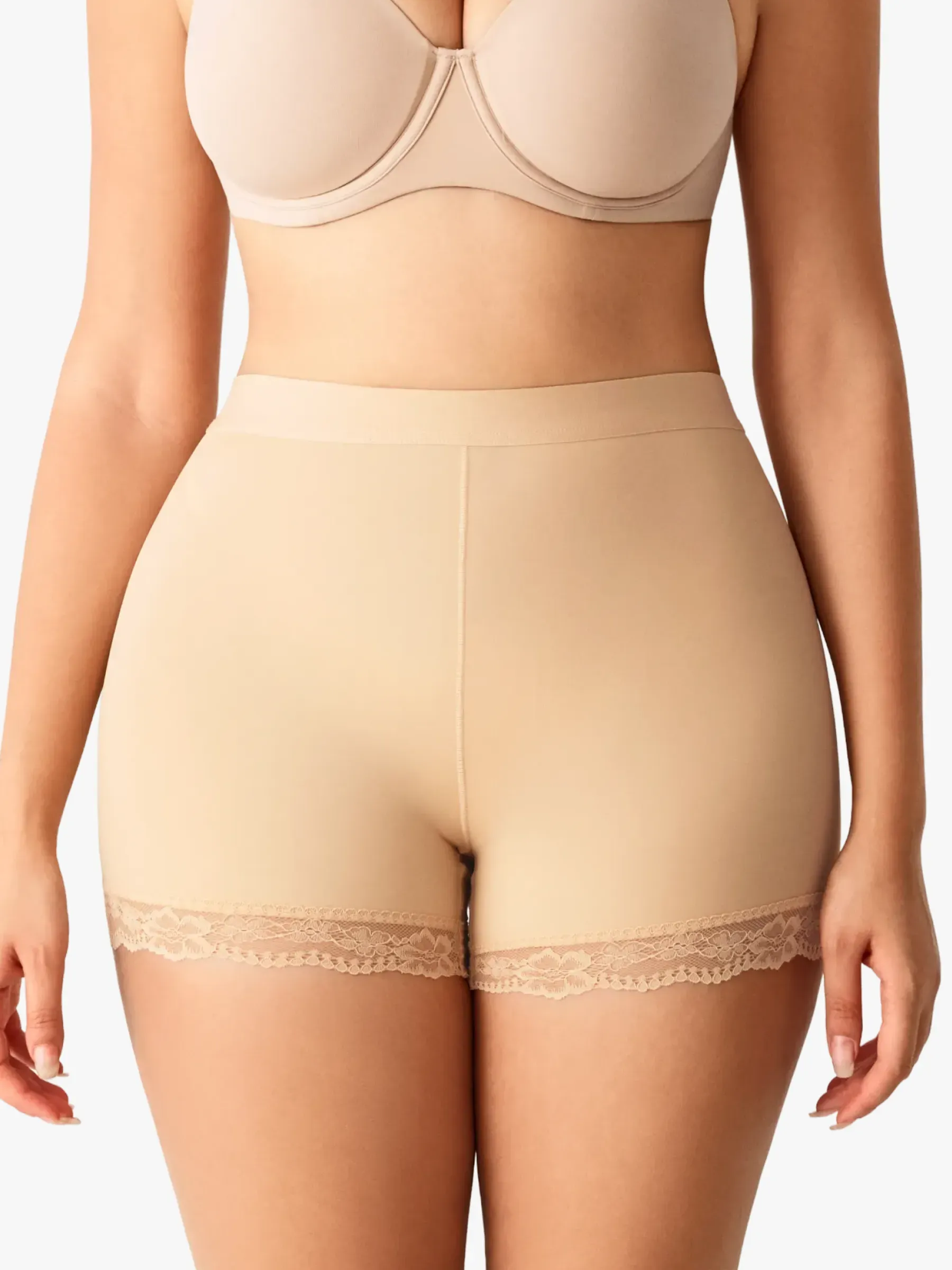 Women Mid-Rise Butt Lifter Padded Hip Enhancer Control Shorts