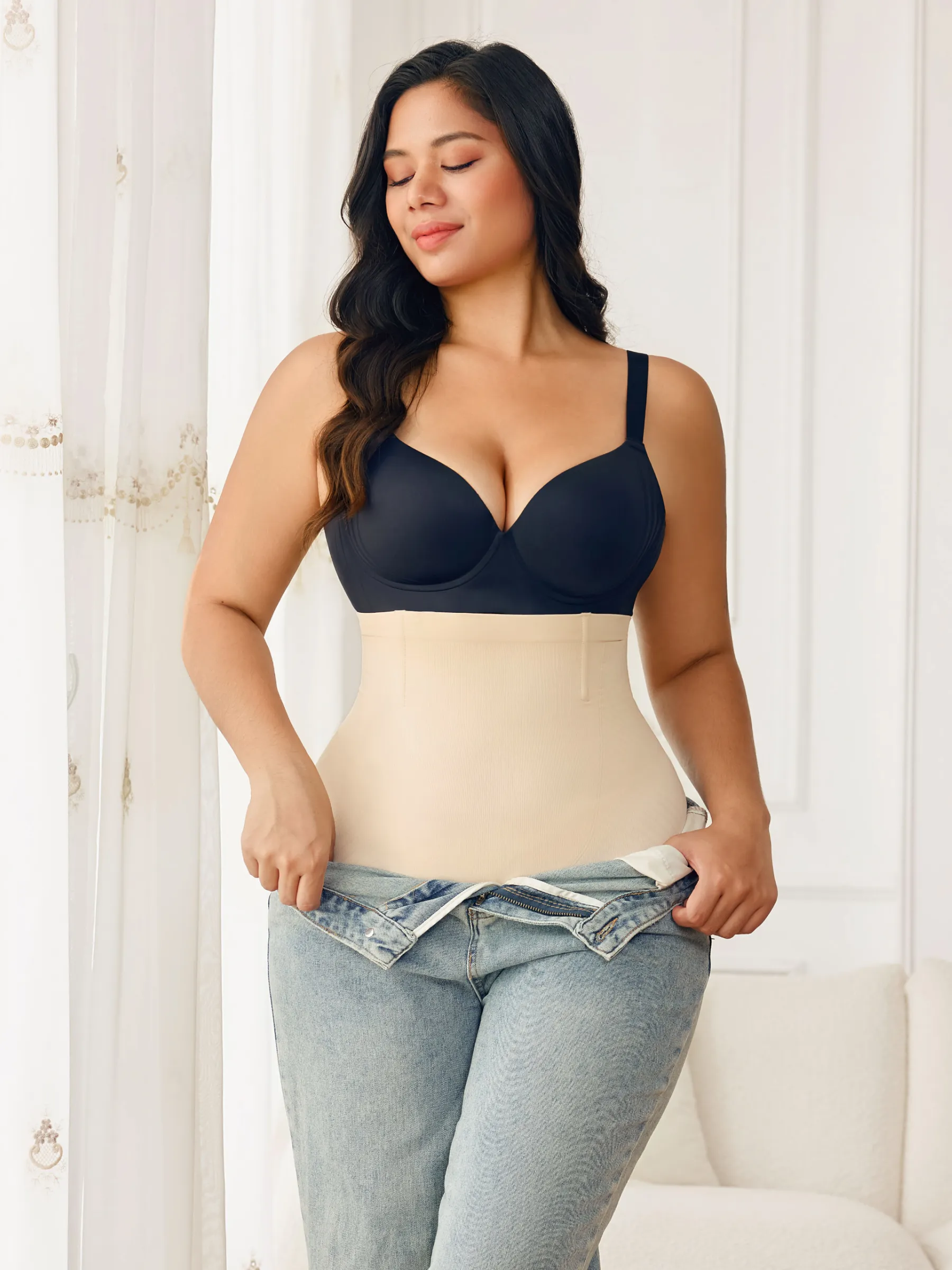 Women Seamless Tummy Control Panty High Waist Steel Bone Shaping Short
