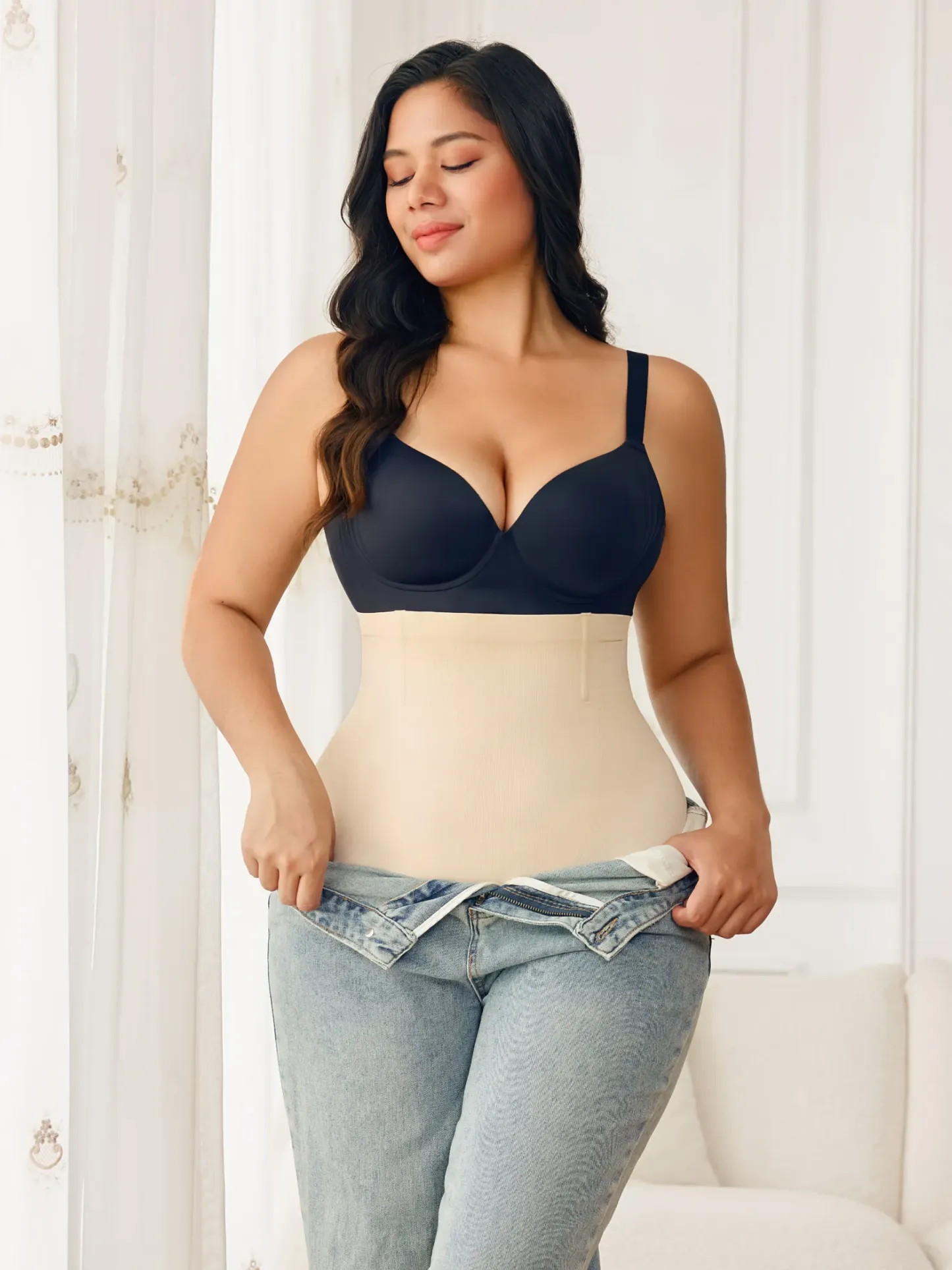 Women Seamless Tummy Control Panty High Waist Steel Bone Shaping Short