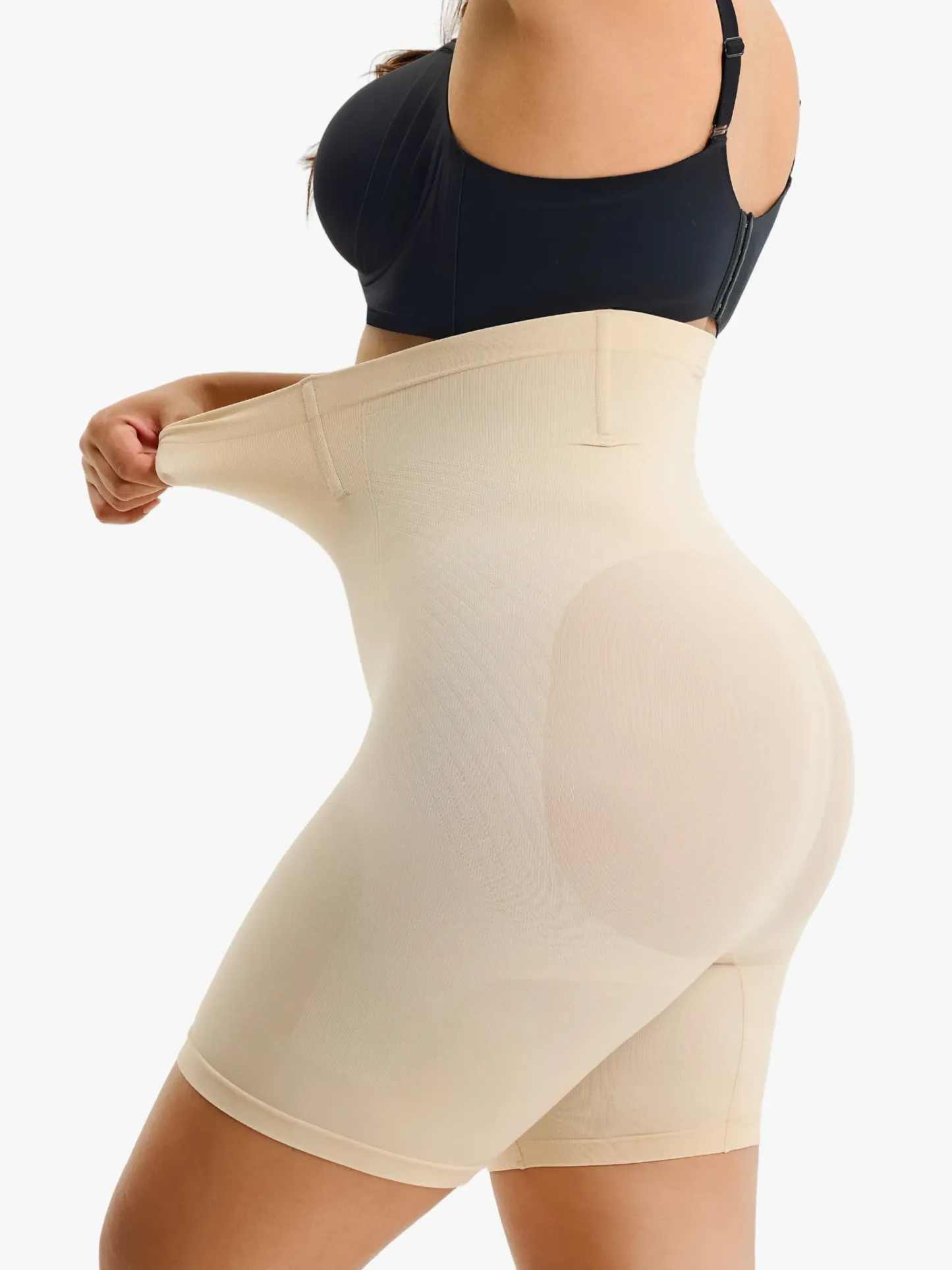 Women Seamless Tummy Control Panty High Waist Steel Bone Shaping Short