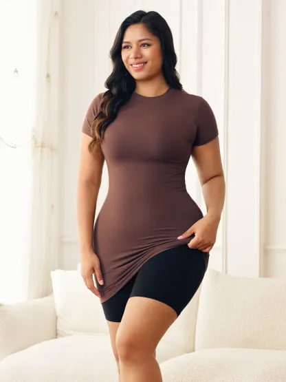 Women Seamless Tummy Control Panty High Waist Steel Bone Shaping Short