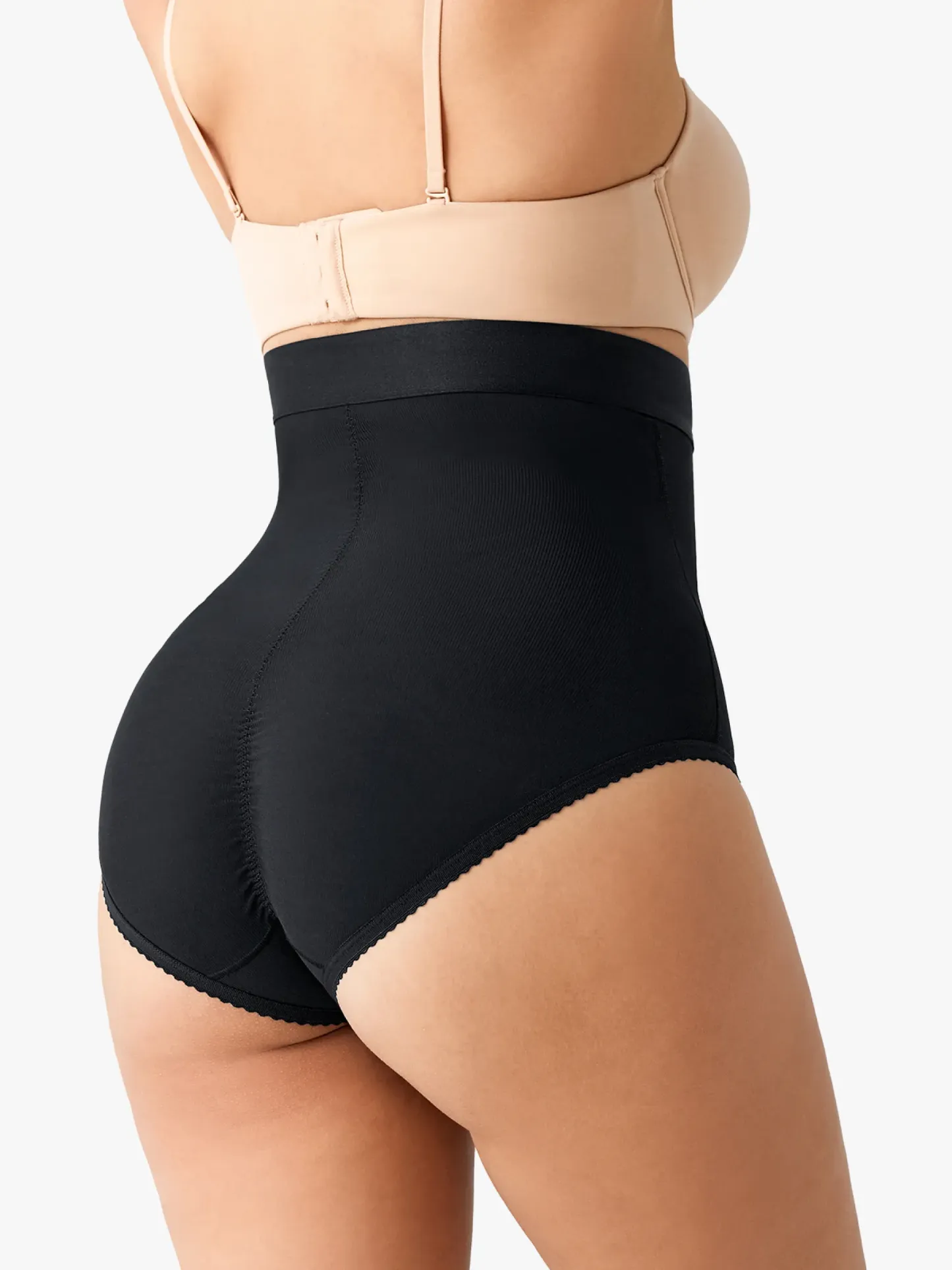 Women High Waist Postpartum Firm Control Panty with Open Crotch