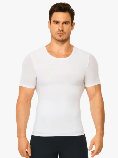 Cooling Mesh Compression Shapewear Shirt Breathable Slim Top