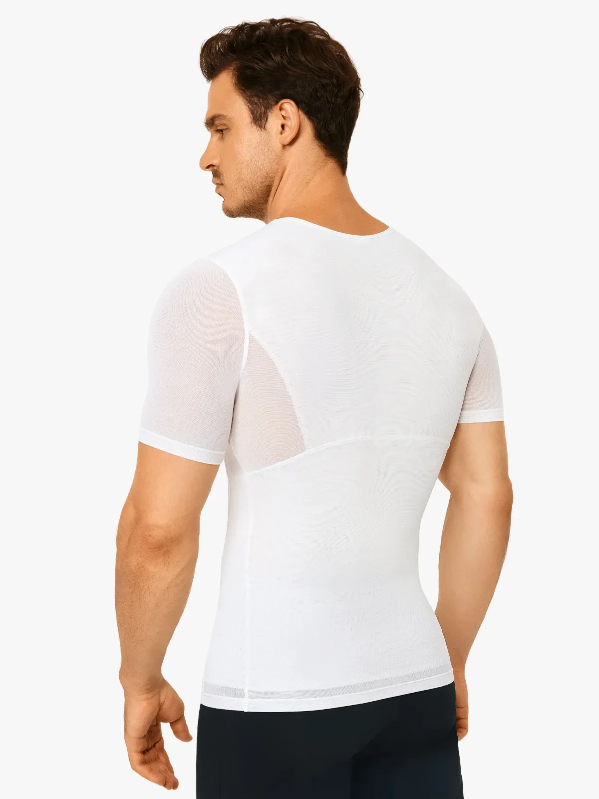 Cooling Mesh Compression Shapewear Shirt Breathable Slim Top