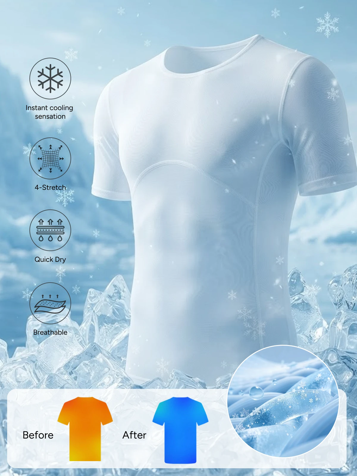 Cooling Mesh Compression Shapewear Shirt Breathable Slim Top