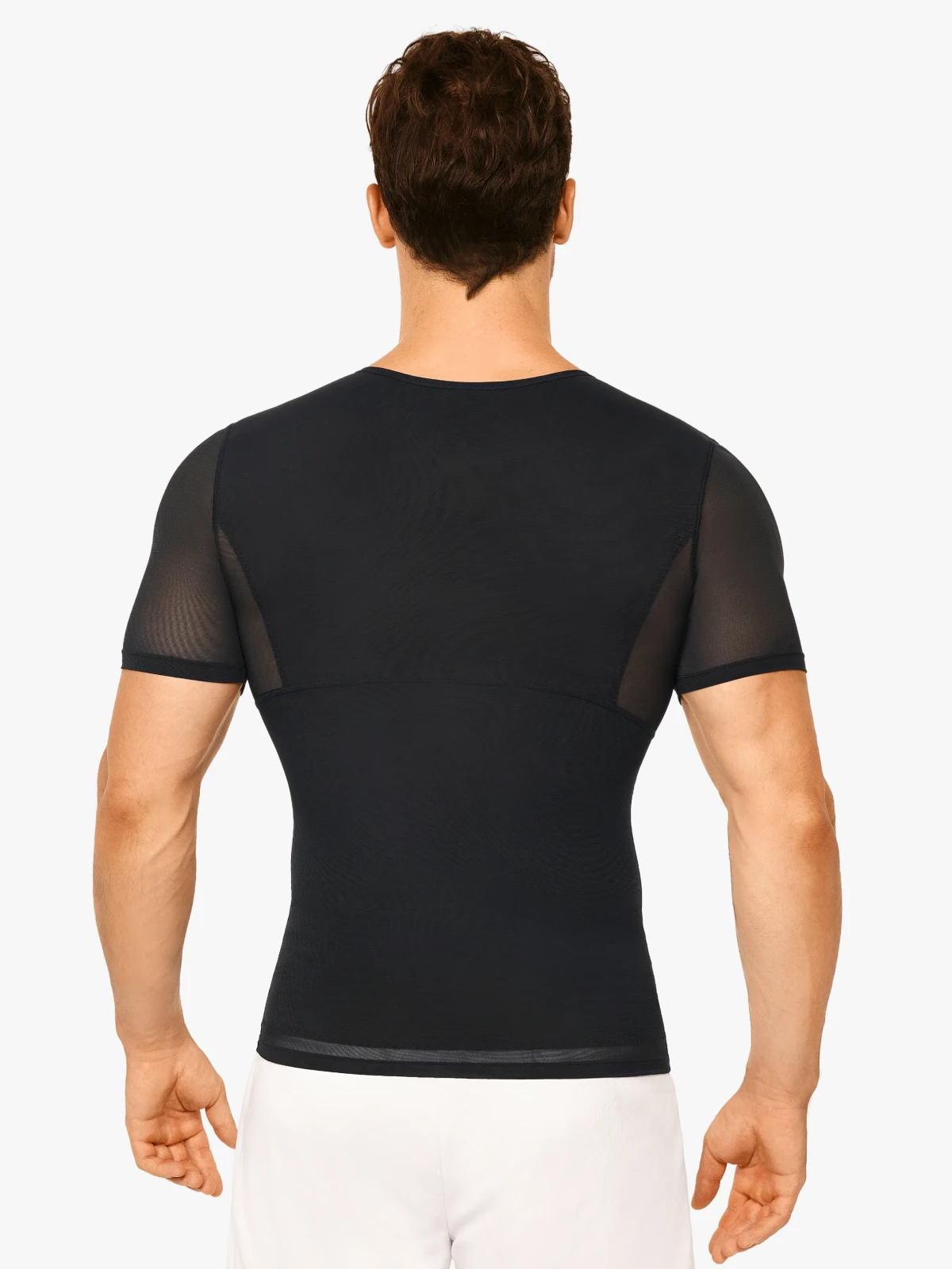 Cooling Mesh Compression Shapewear Shirt Breathable Slim Top