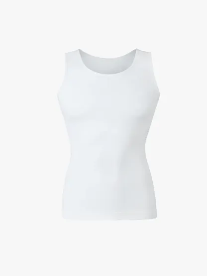 Seamless Compression Tank Top Tummy Control Workout Undershirt For Men
