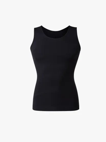 Seamless Compression Tank Top Tummy Control Workout Undershirt For Men