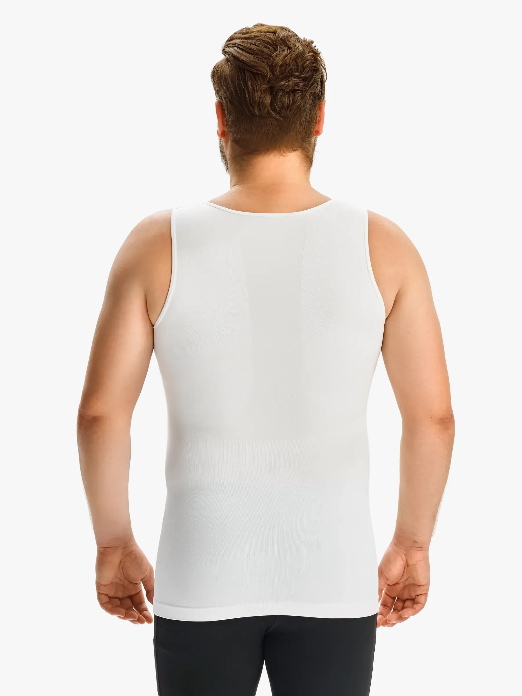 Plus Size Seamless Compression Shirt Slimming Tank Top For Men