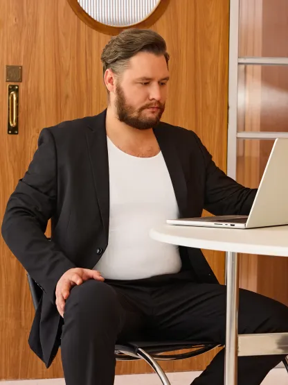 Plus Size Seamless Compression Shirt Slimming Tank Top For Men