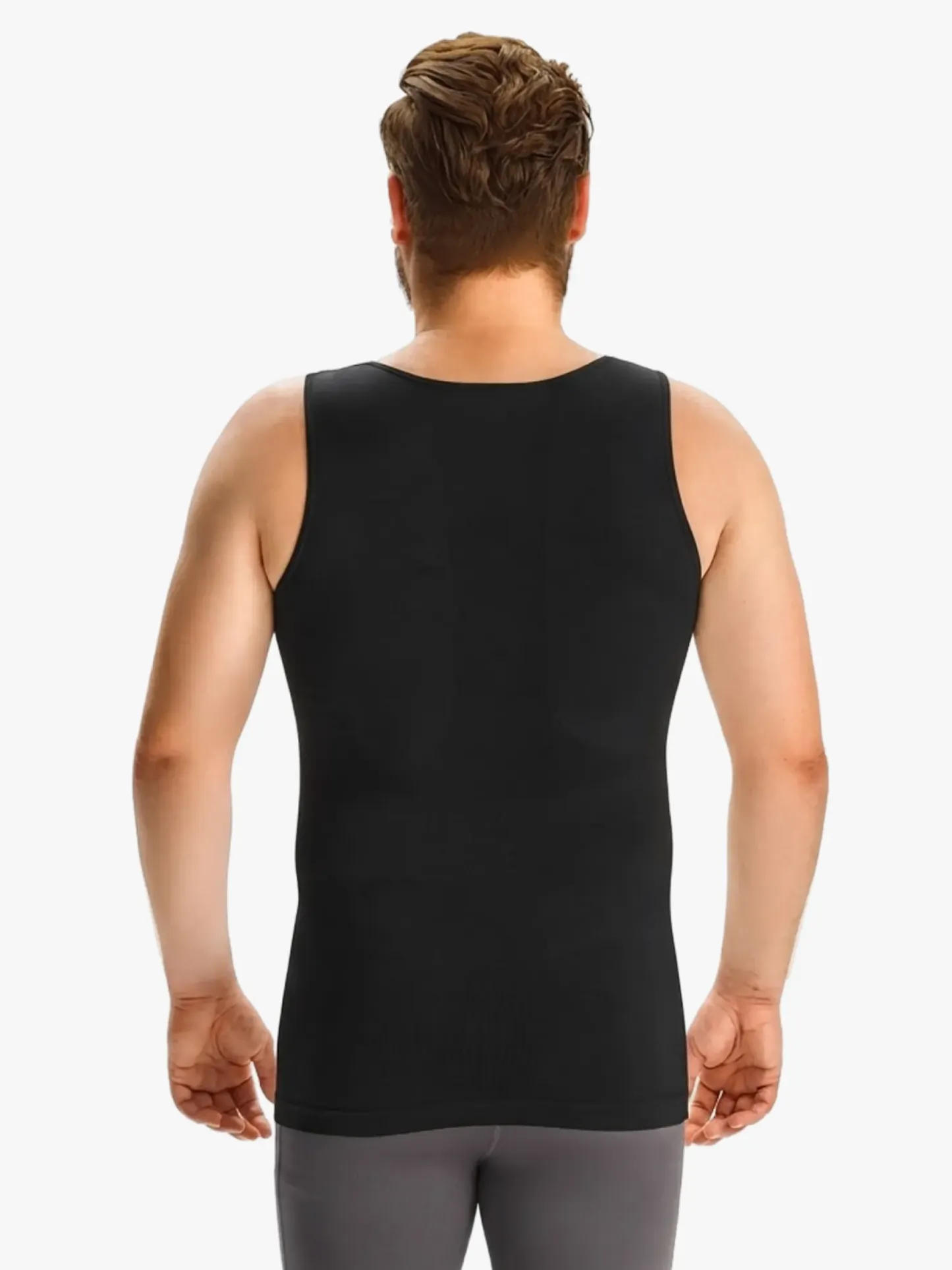 Plus Size Seamless Compression Shirt Slimming Tank Top For Men