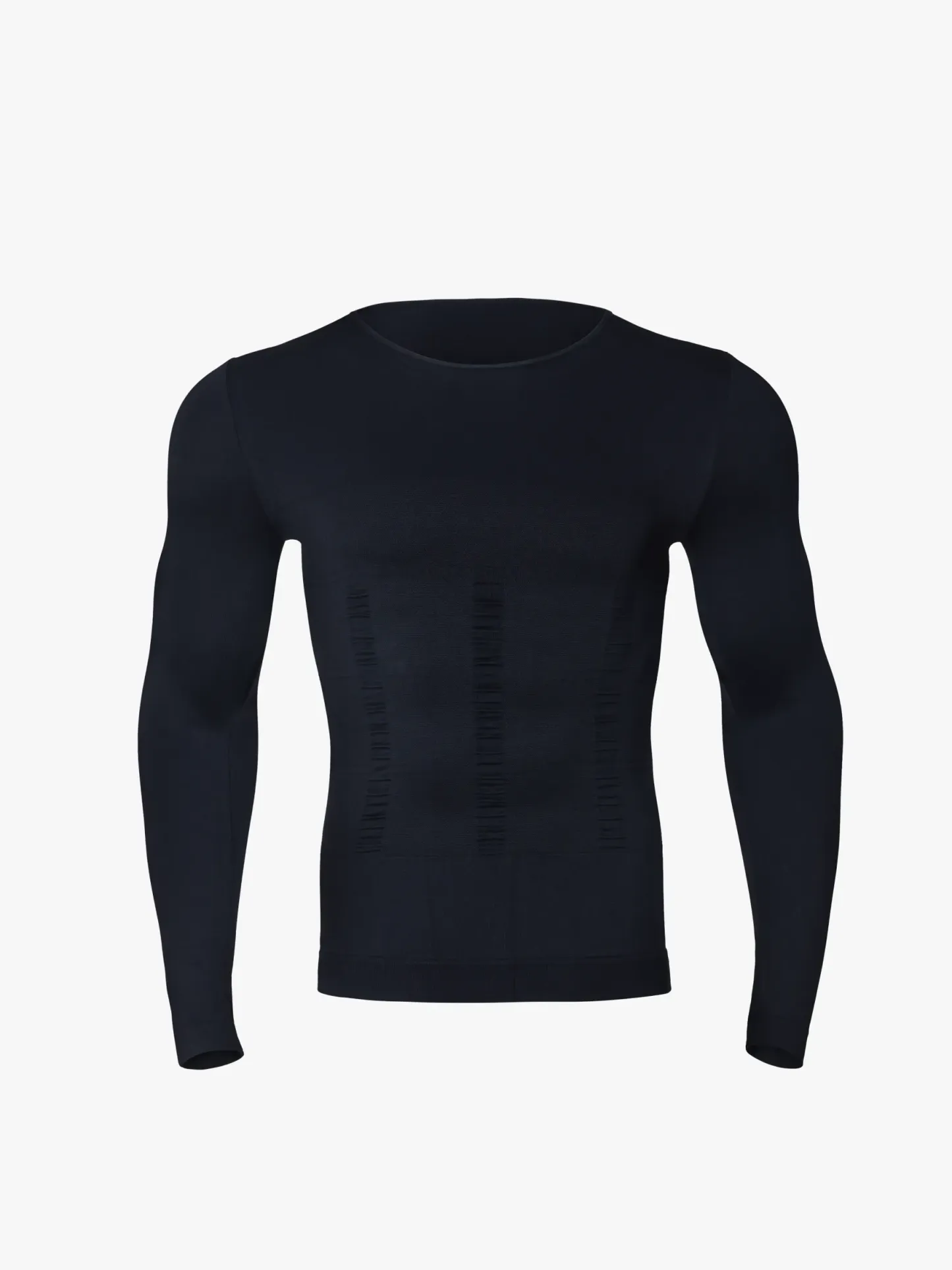 Seamless Compression Shirt Long Sleeve Slimming Undershirt For Men