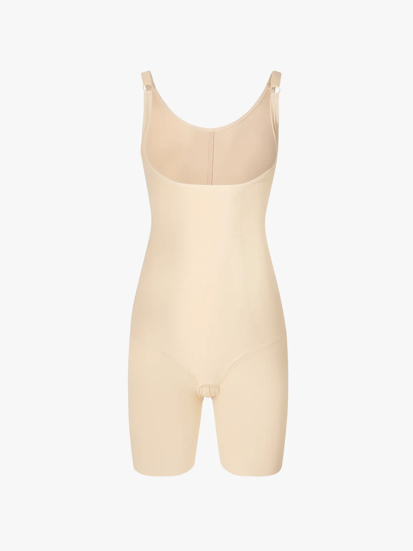 Women Post Surgery Compression Open Bust Mid-Thigh Bodysuit