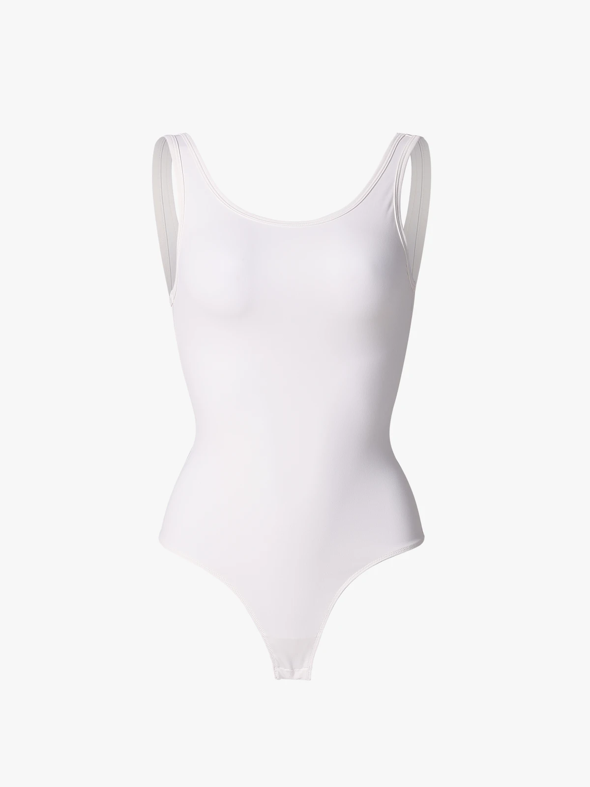Women Square Neck Tummy Control Tank Thong Bodysuit