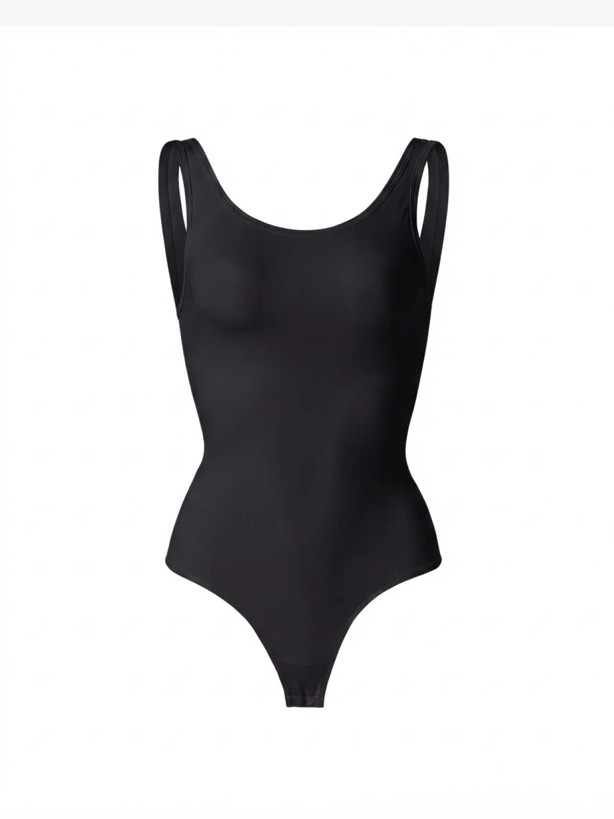 Women Square Neck Tummy Control Tank Thong Bodysuit