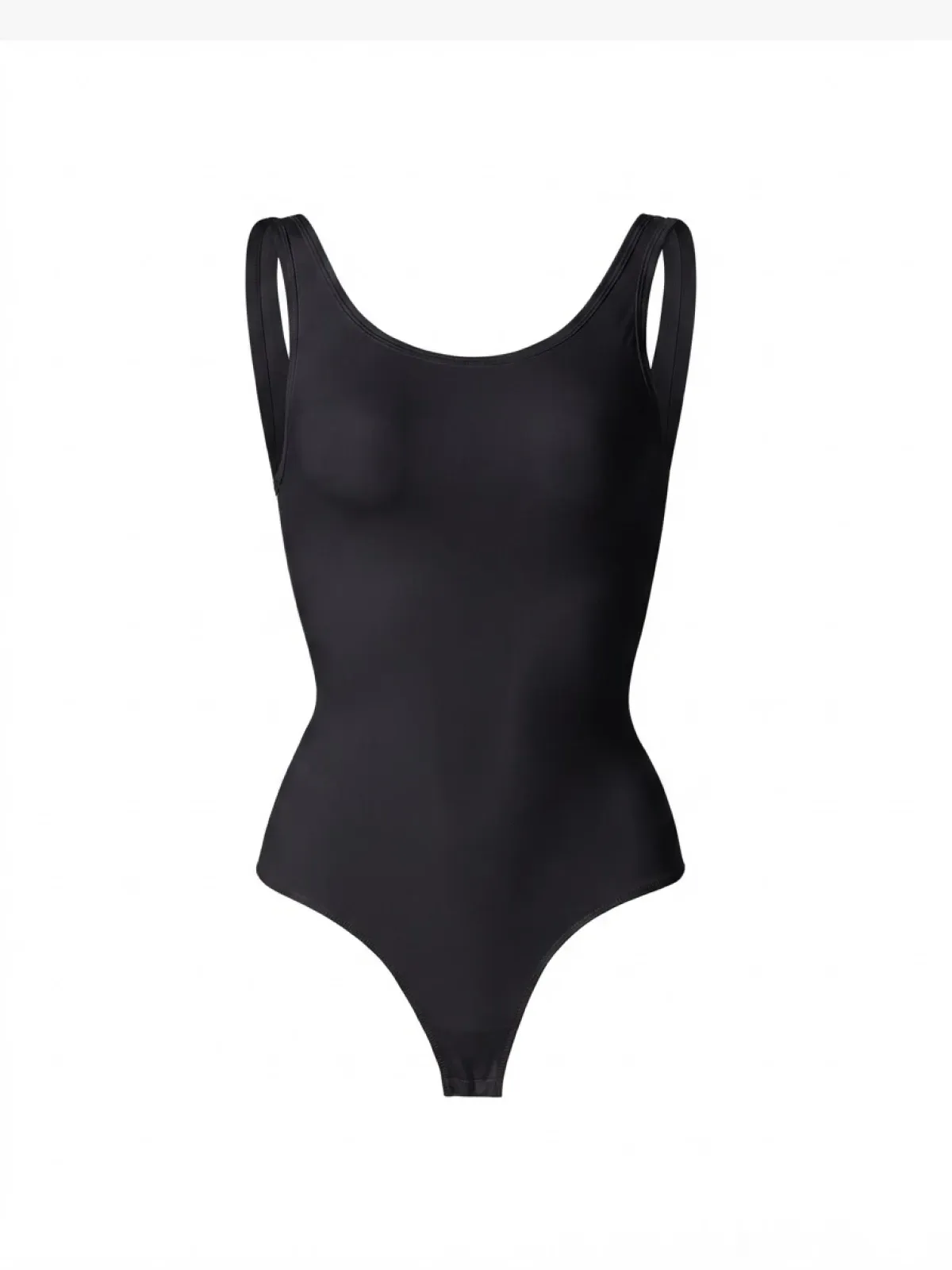 Women Square Neck Tummy Control Tank Thong Bodysuit