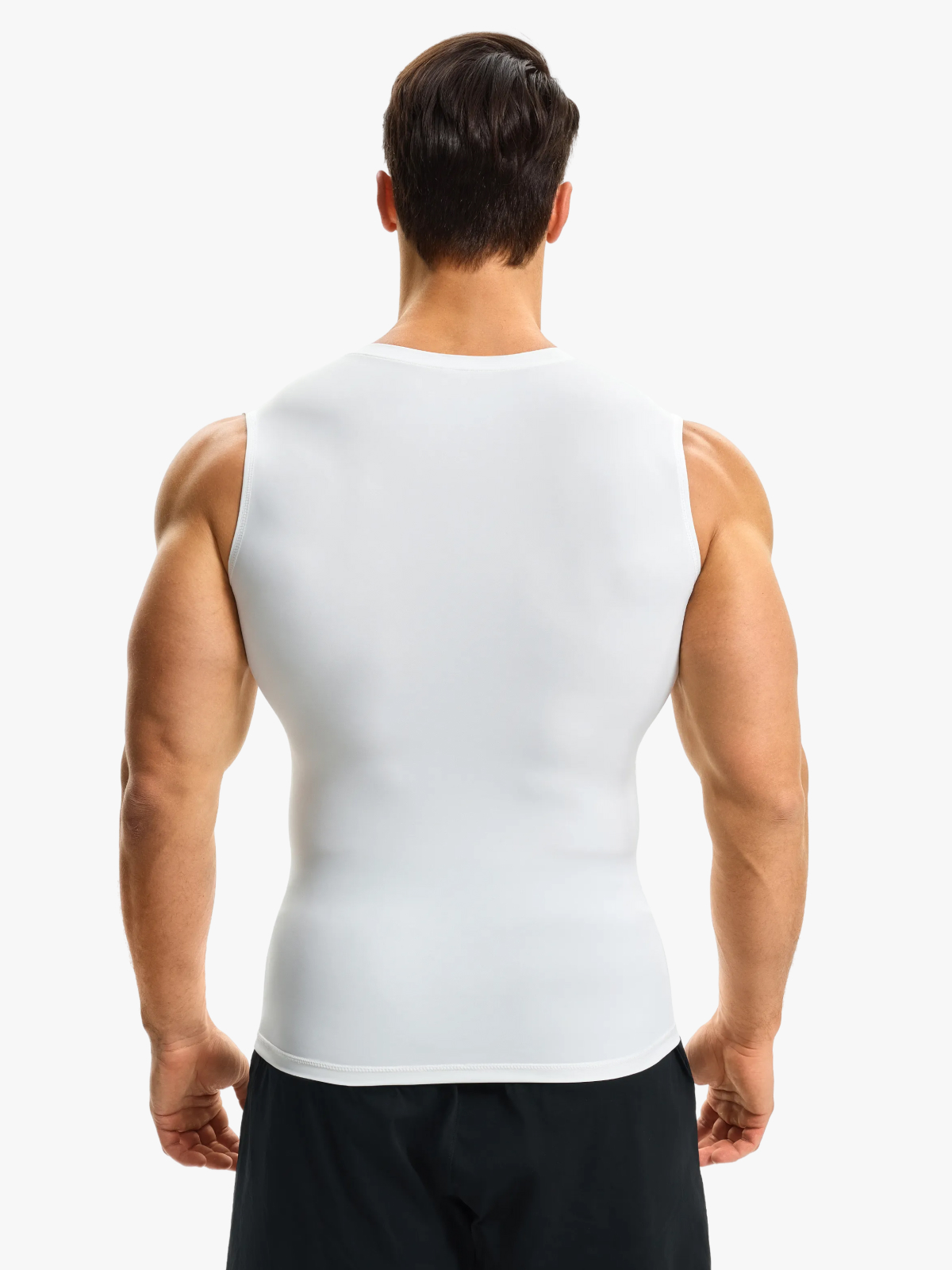 Men's Mesh Compression Tank Top Shirt Breathable Stretch Body Shaper Vest