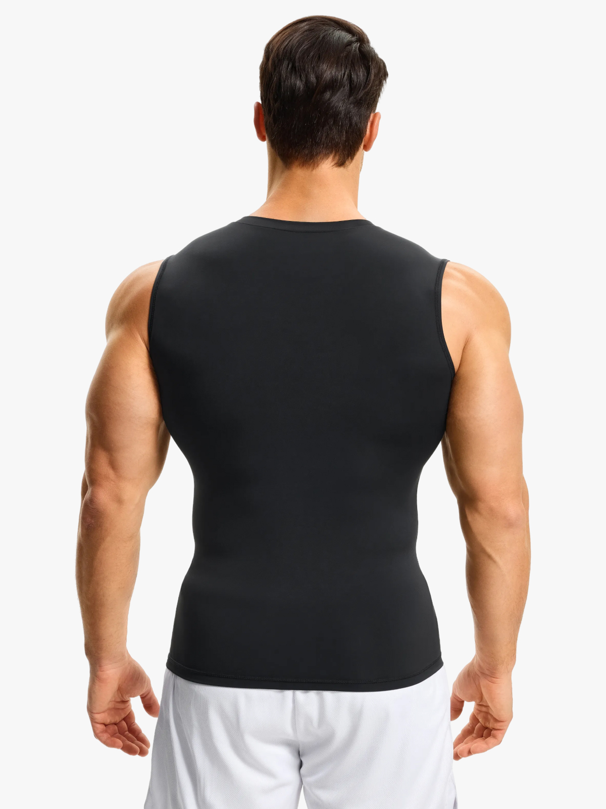 Men's Mesh Compression Tank Top Shirt Breathable Stretch Body Shaper Vest