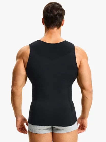 Seamless Compression Tank Top Athletic Shirt For Men