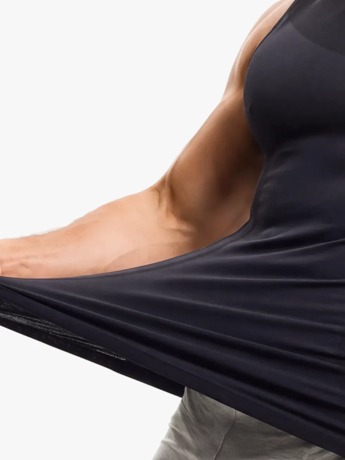 Seamless Compression Tank Top Athletic Shirt For Men