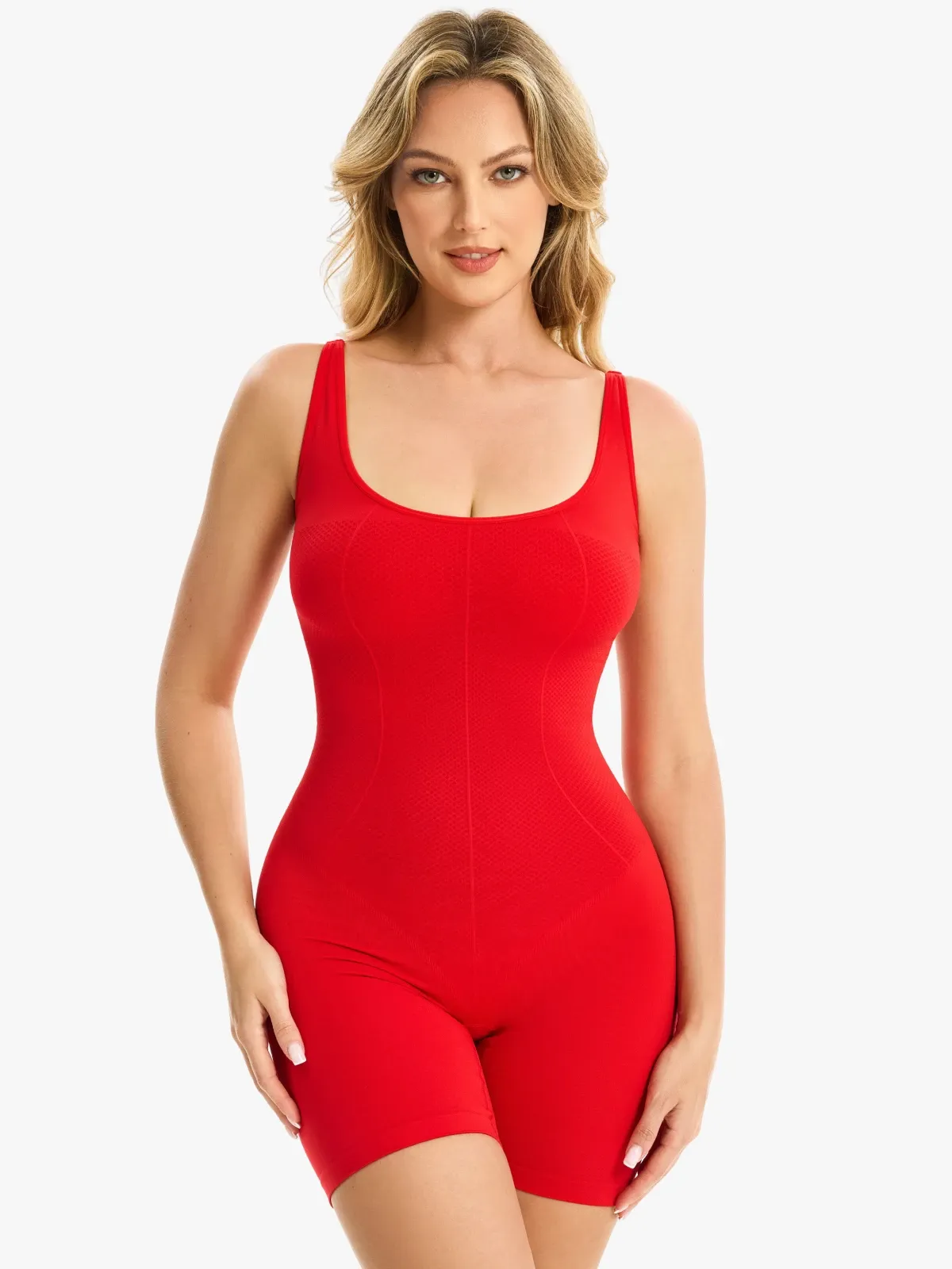 Seamless Tummy Control Butt Lift Mid-Thigh Bodysuit