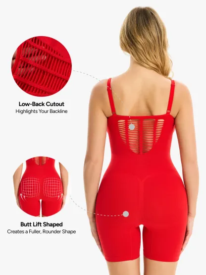 Seamless Tummy Control Butt Lift Mid-Thigh Bodysuit