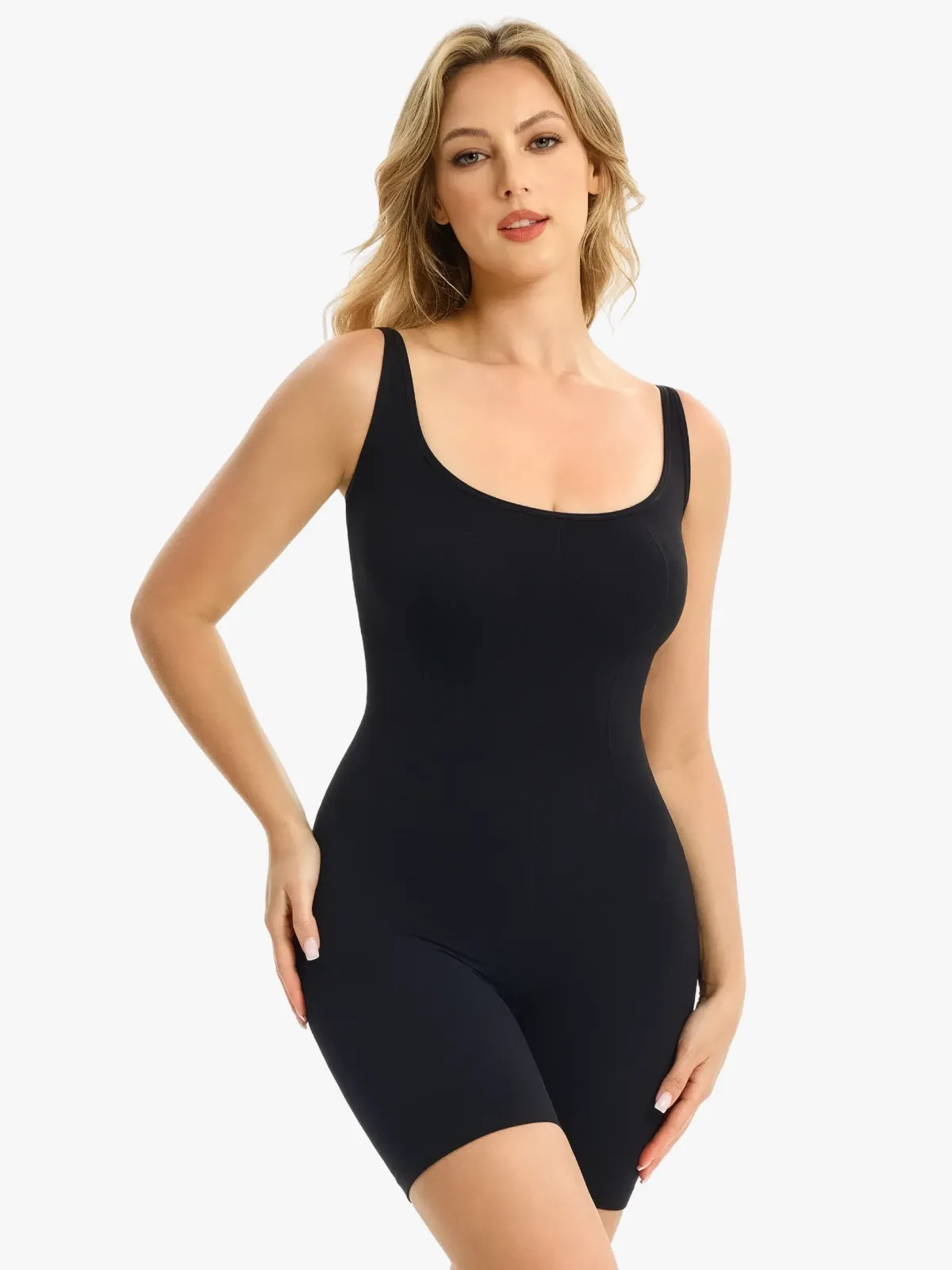 Seamless Tummy Control Butt Lift Mid-Thigh Bodysuit