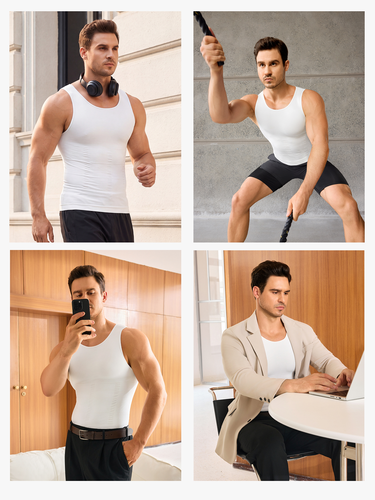 Men's Seamless Compression Tank Top