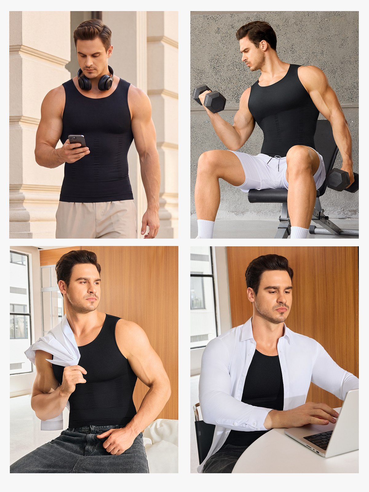 Men's Seamless Compression Tank Top