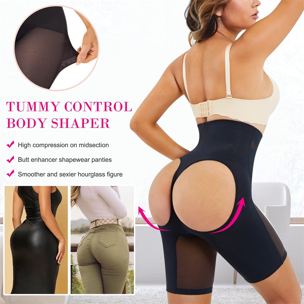 Nebility Women Hi-Waist Hip Enhancer Body Shaper Shorts