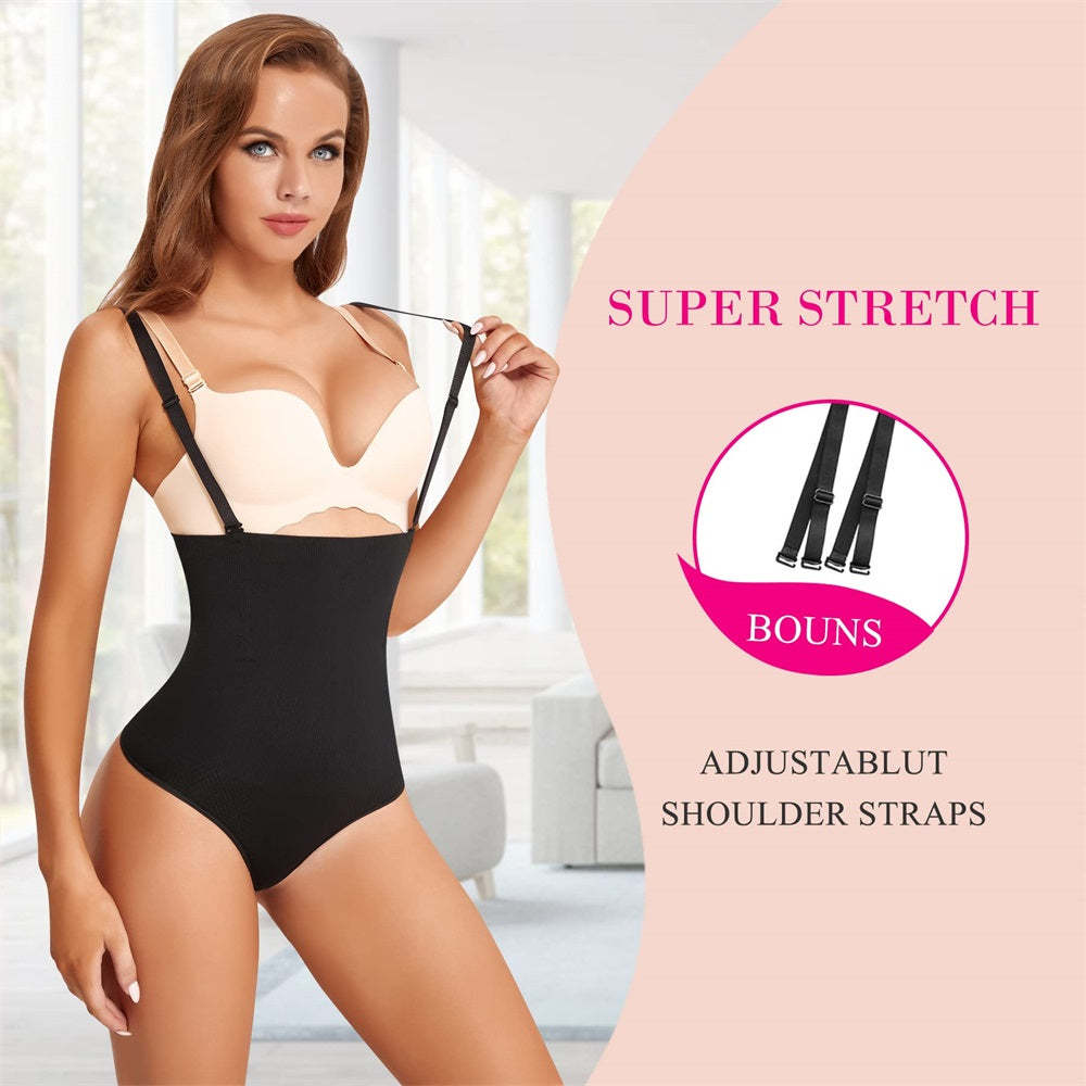 Nebility Women Thong Bodysuit Seamless Body Shaper