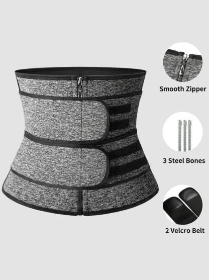 Neoprene Zipper Waist Trainer Belt for Men