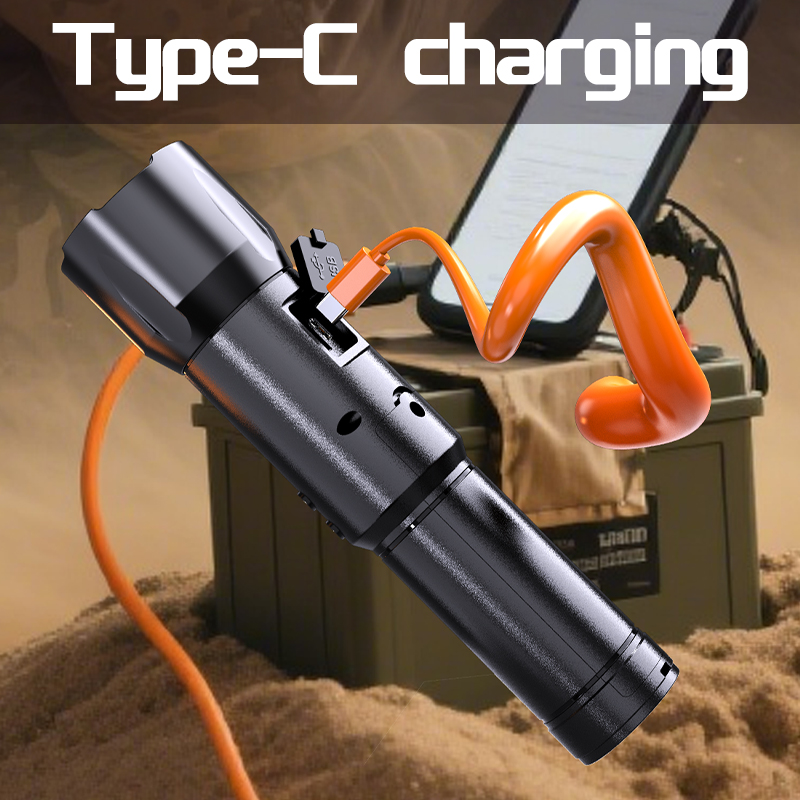 OMIZN S800 5000KM Professional Flashlight Style Two Way Radio with Power Bank Function, Long Range Walkie Talkie