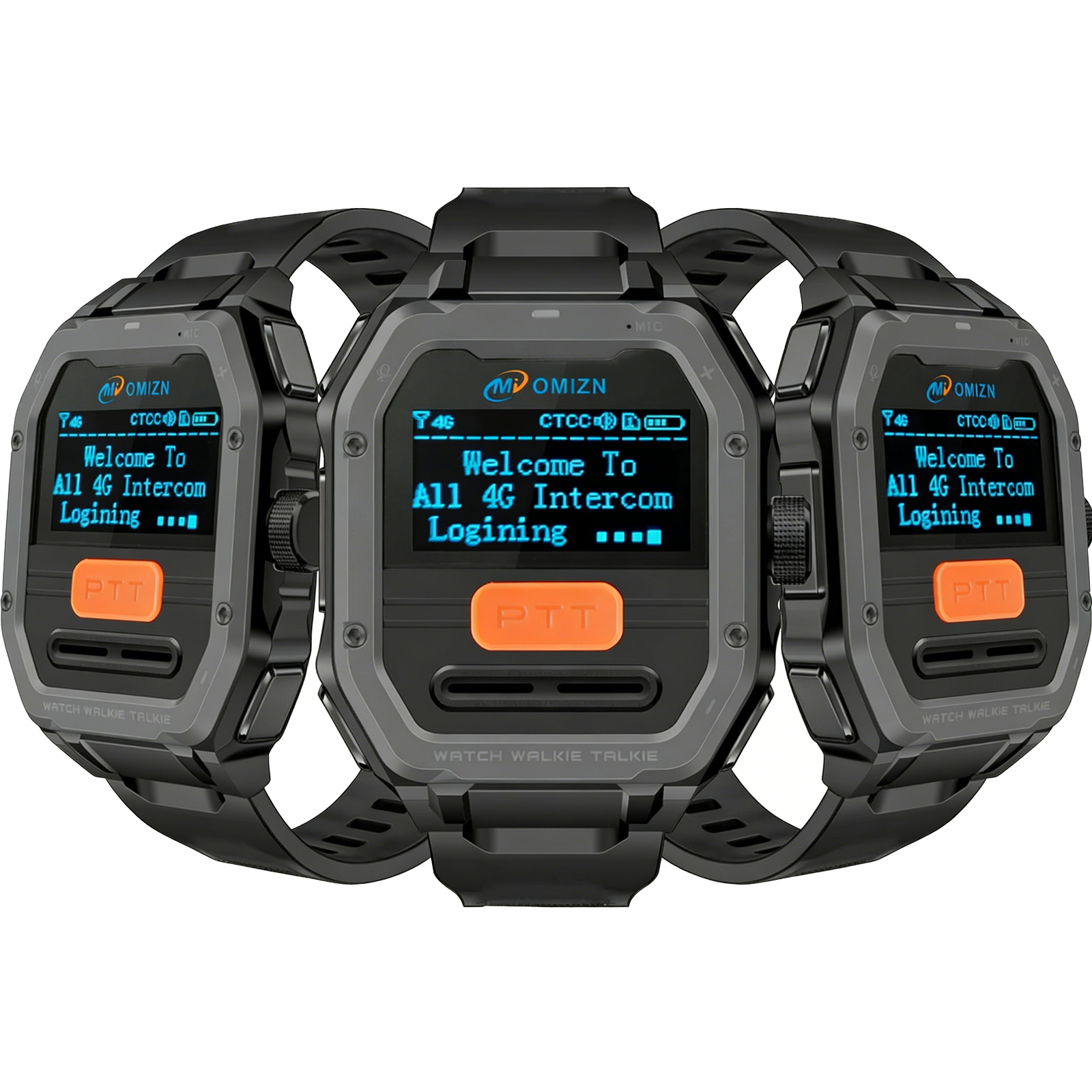 Watch Walkie Talkie 4G Unlimited Range PoC Radios VOX Hands-Free IP65 AES256 Noise Reduction