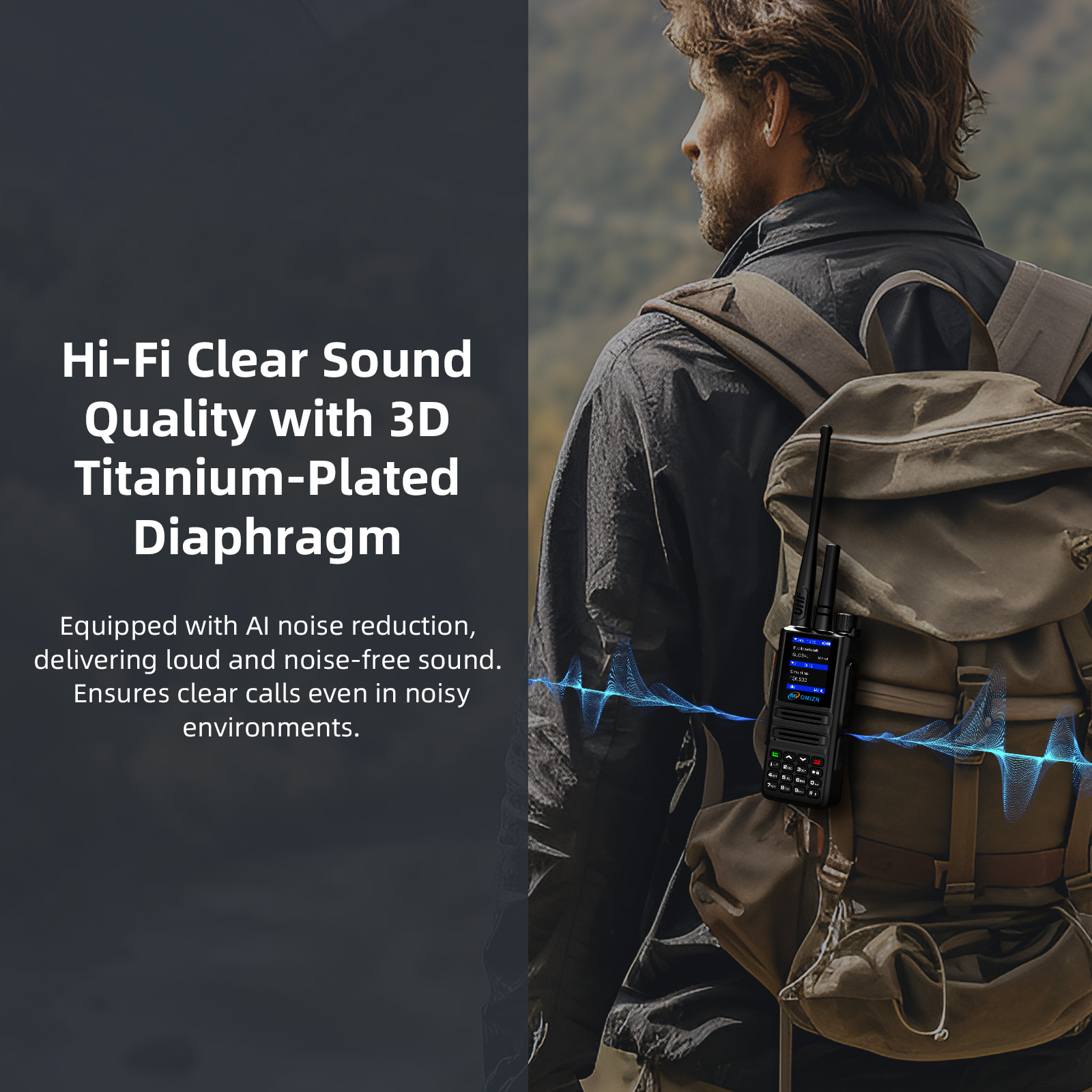 Dual Mode Walkie Talkie 4G UHF Android Unlimited Range Zello Real-PTT GPS