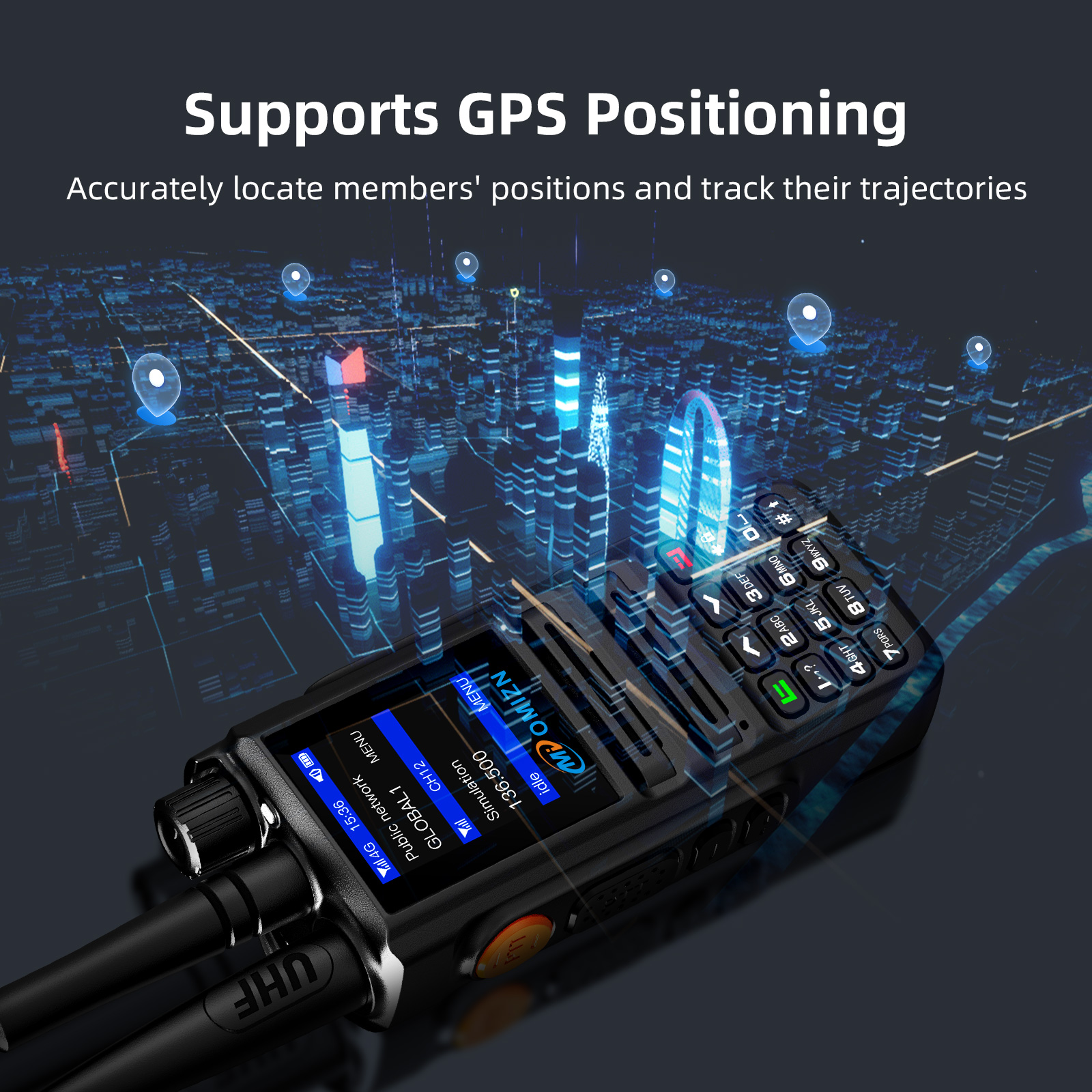 OMIZN X8 Dual Mode Walkie Talkie 4G UHF Android Unlimited Range