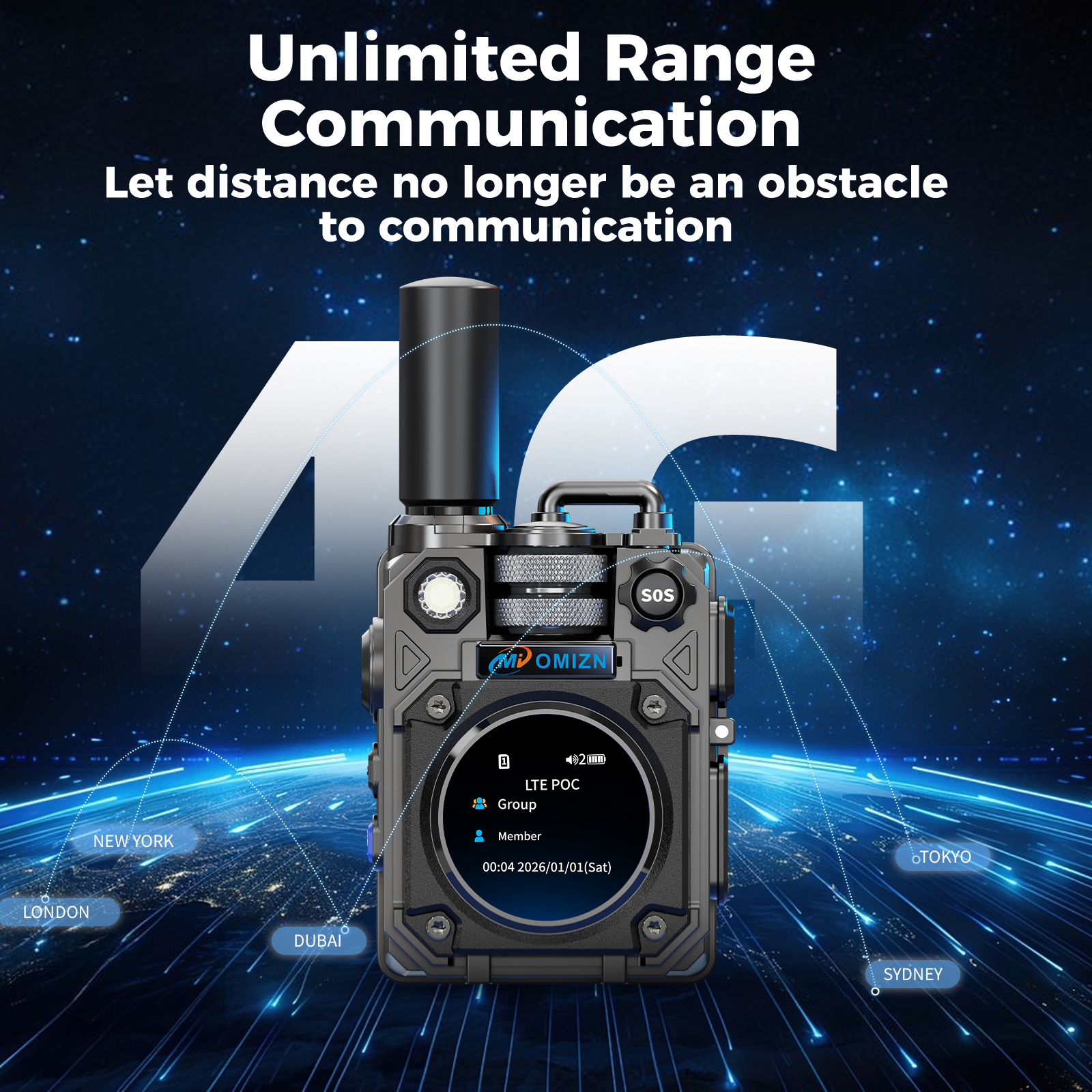 OMIZN M10 model, supports long-distance,intercom across the country, more than 5000 kilometers, no monthly fee