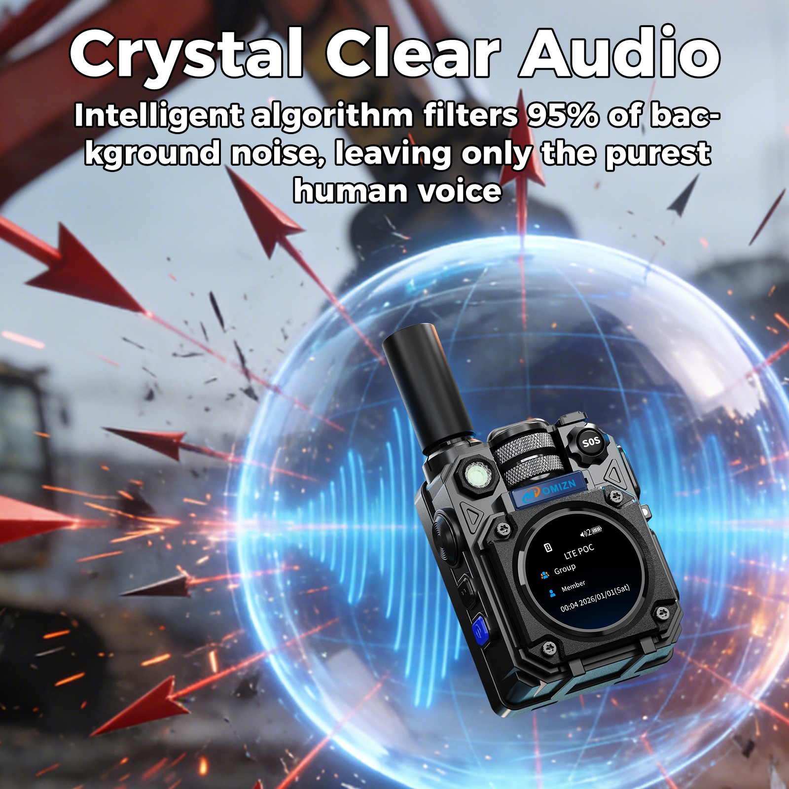 OMIZN M10 model, supports long-distance,intercom across the country, more than 5000 kilometers, no monthly fee