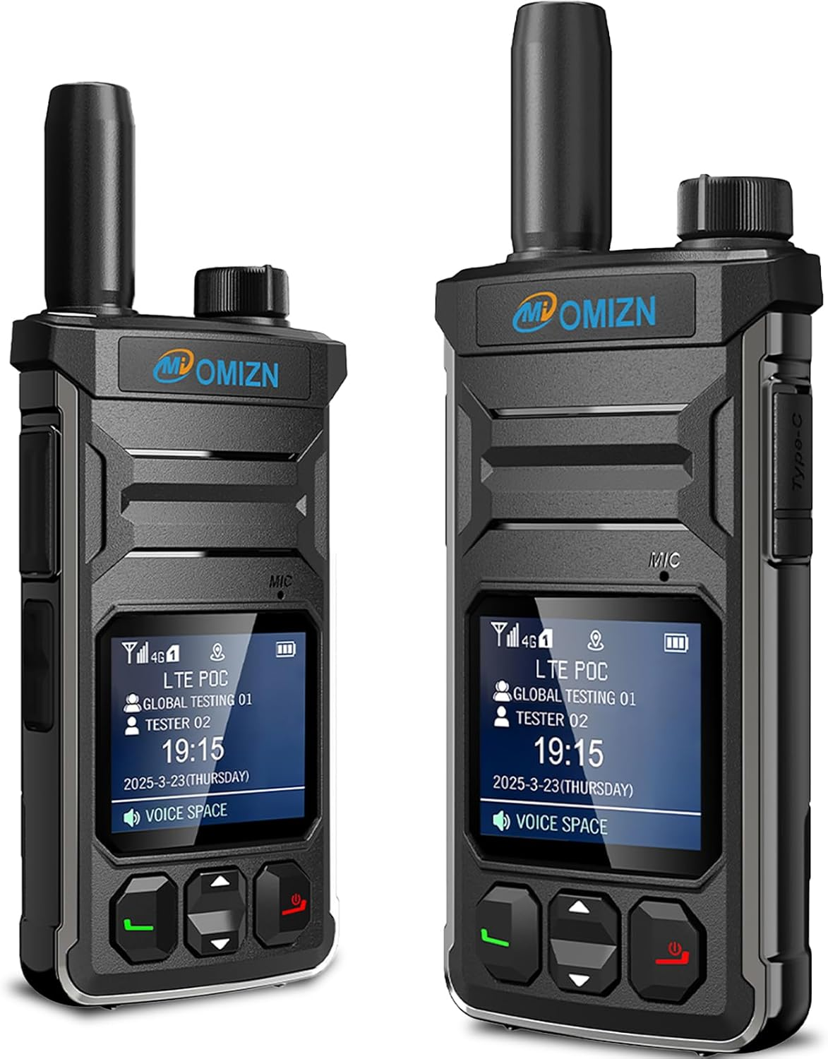 OMIZN T6 4G POC Walkie Talkie with SIM Card Unlimited Range Available Worldwide Cellular 