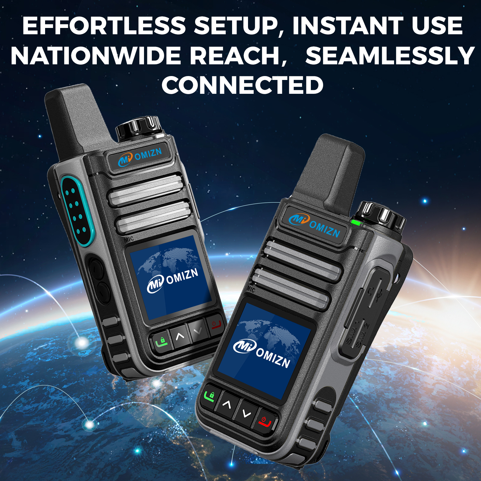 G3 4G LTE Dual SIM Watch Walkie Talkie, Unlimited Range, Lifetime Free, IP65, AES256 Encryption, Noise Reduction