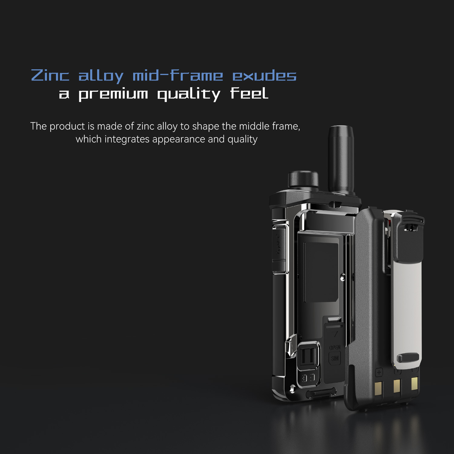 OMIZN T6 4G POC Walkie Talkie with SIM Card Unlimited Range Available Worldwide Cellular 