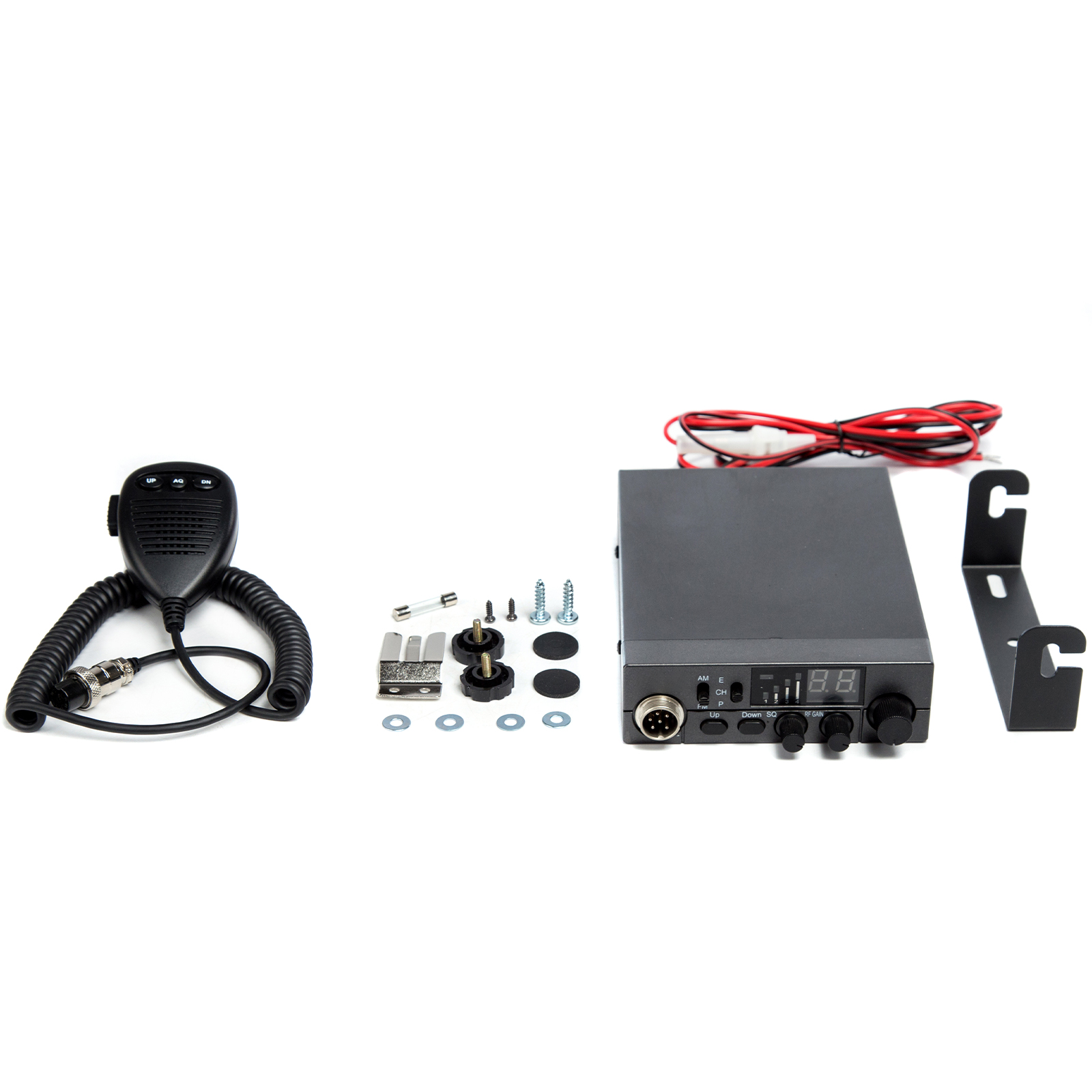 OMIZN LT-298 CB Radio AM/FM Full 40 Channel, Instant Emergency Channel 9/19 ASQ Function RF-Gain External Speaker Jack Easy to Read Display