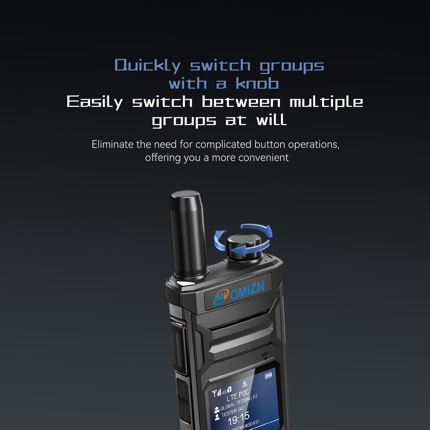 OMIZN T6 4G POC Walkie Talkie with SIM Card Unlimited Range Available Worldwide Cellular 